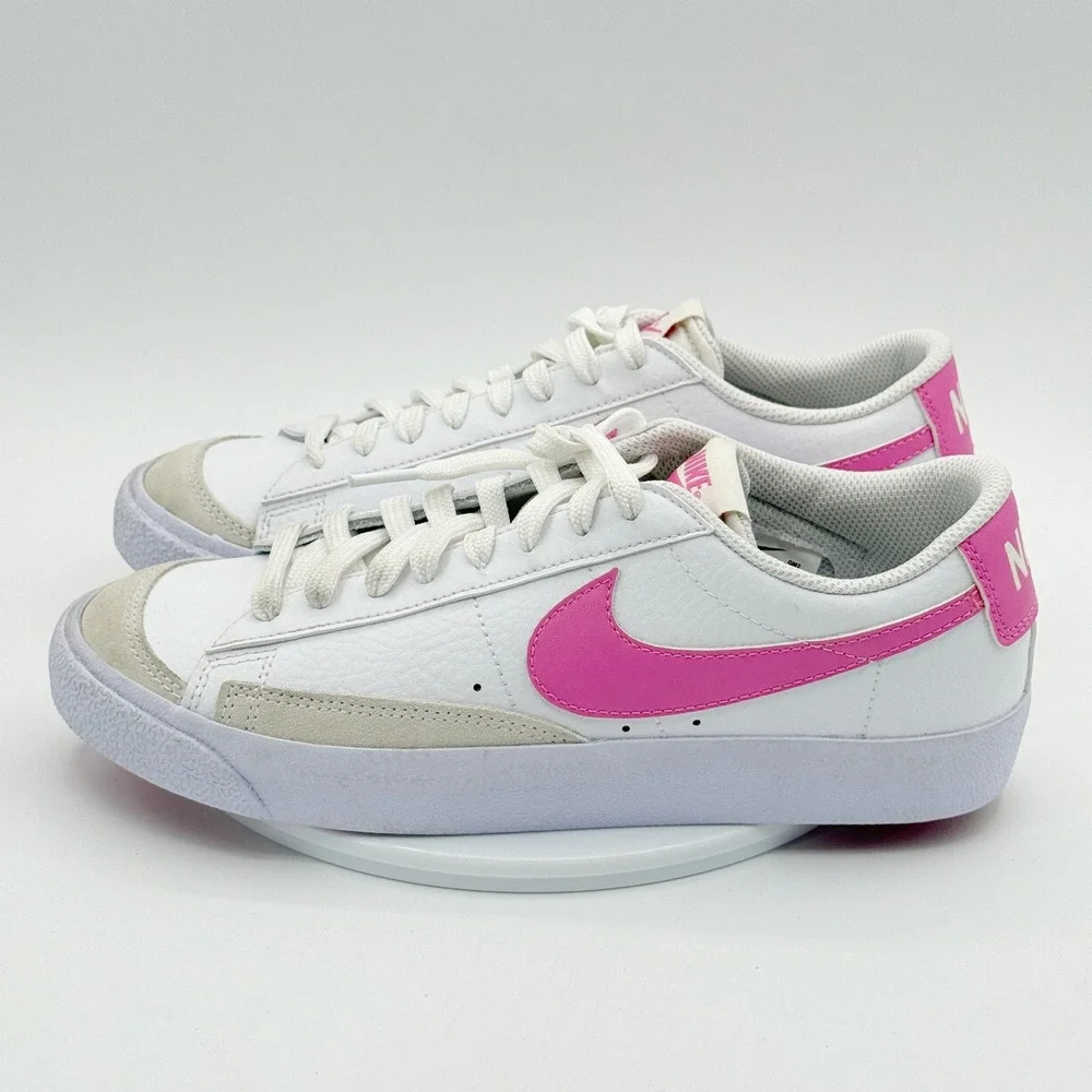Nike Blazer Low Size 6.5Y Big Kids GS White/Pink - New no box * Imperfection